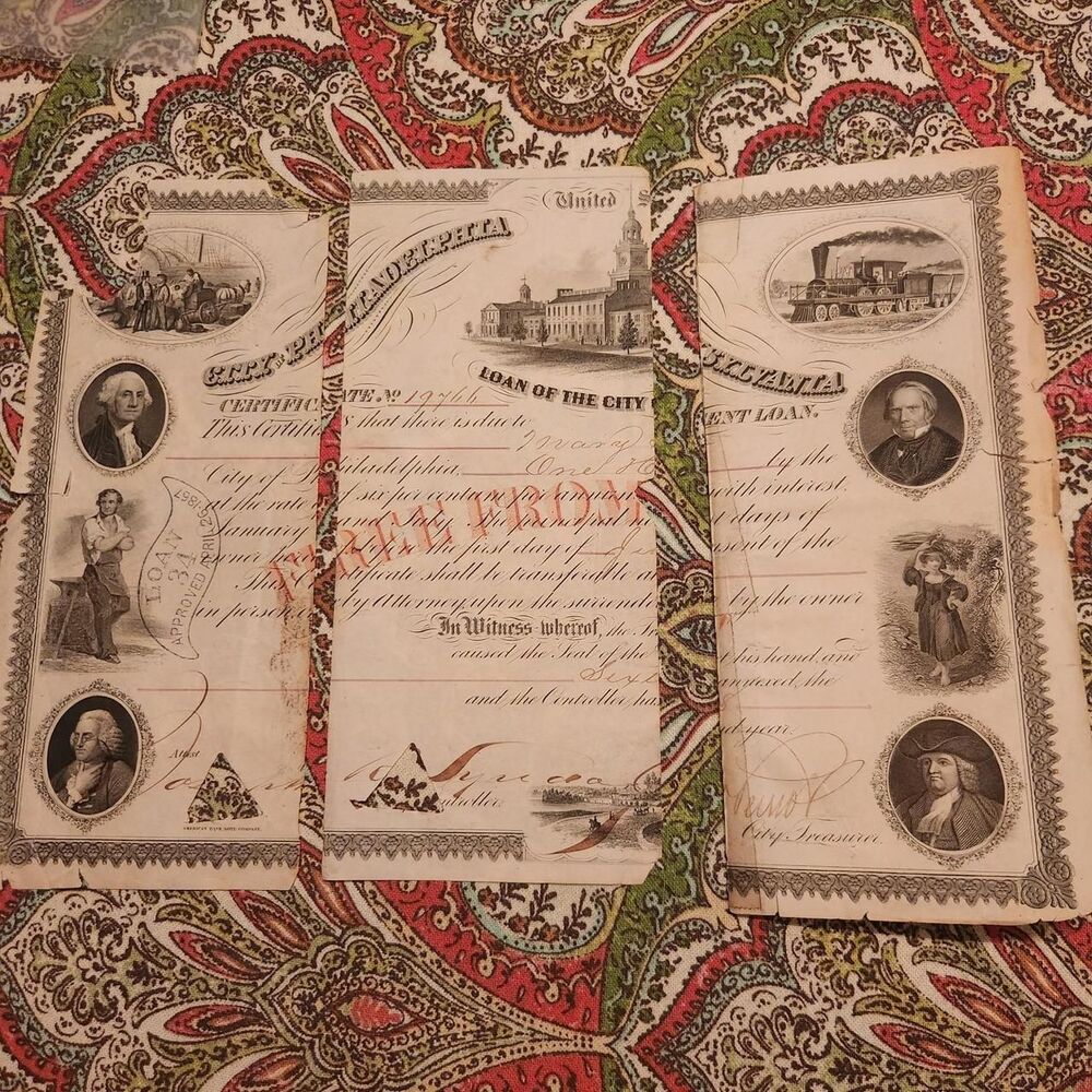 This is a vintage 19th-century City of...